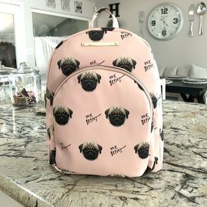 NWT Betsey Johnson Pug Dog Backpack